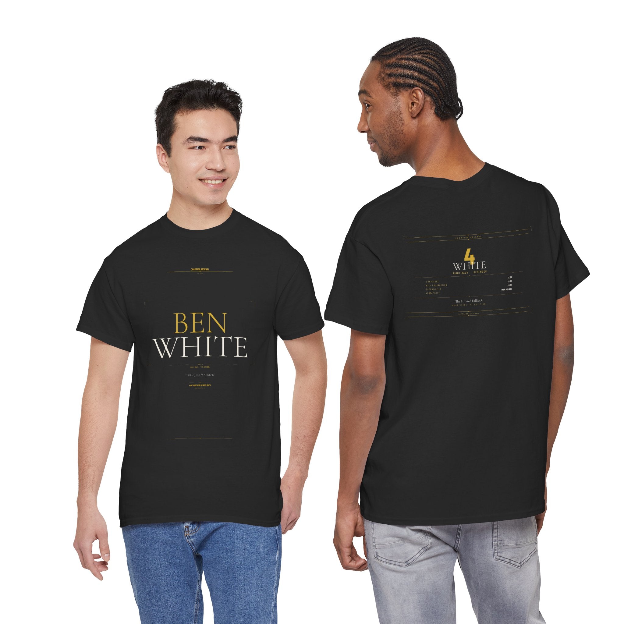 Ben White — The Quiet Warrior Tee | Arsenal Champions 25/26