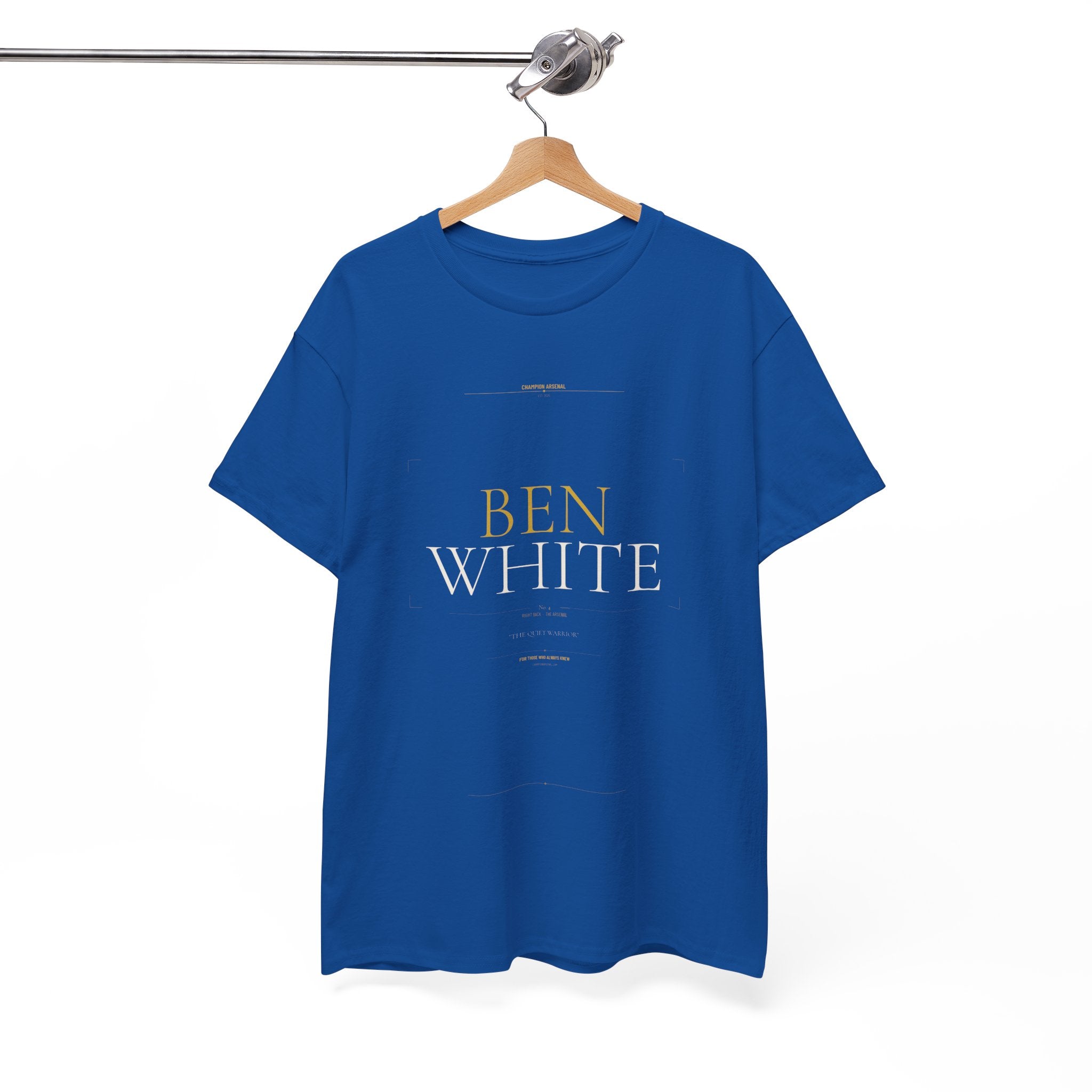 Ben White — The Quiet Warrior Tee | Arsenal Champions 25/26