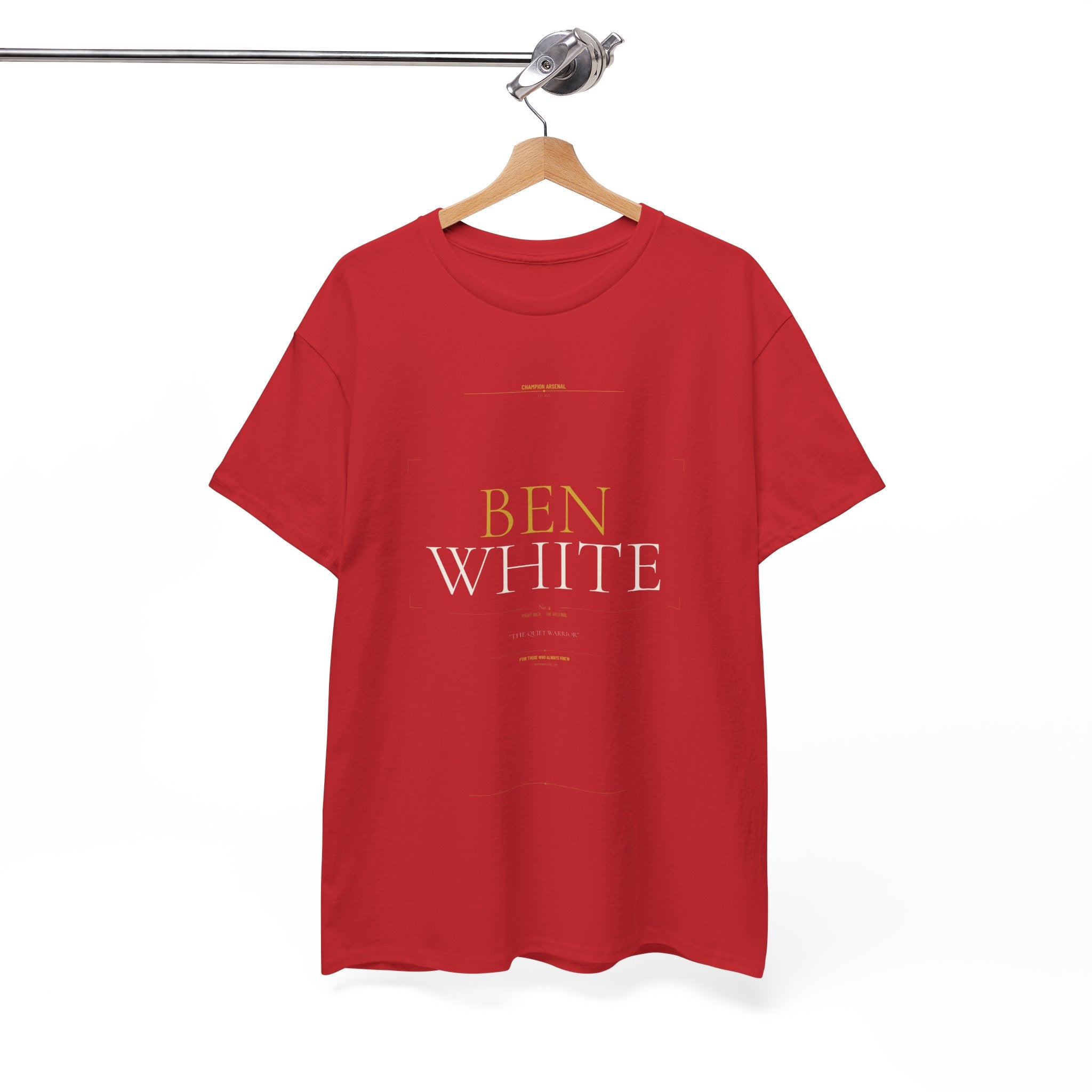 Ben White — The Quiet Warrior Tee | Arsenal Champions 25/26